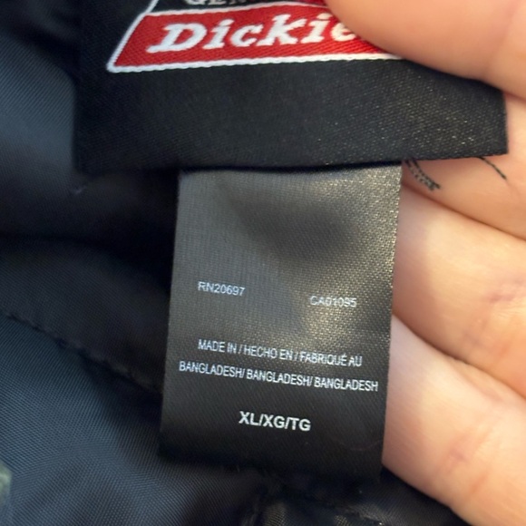 NWOT Dickies Green Canvas Chore Jacket Gray Hood - Picture 4 of 11